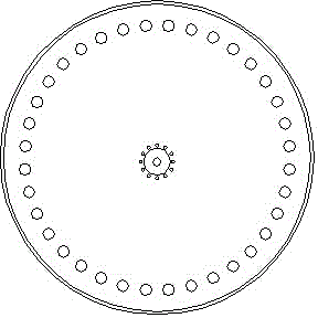 Forging method for unloading and temporary storage device-end flange