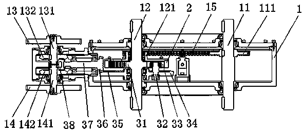 Power-synthesis transmission device