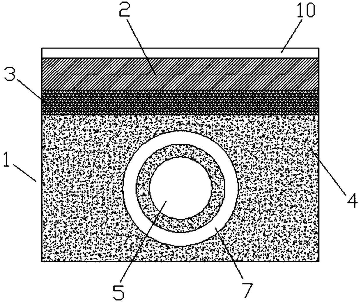 Water permeable brick with drainage function