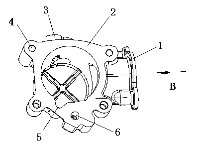 Installation base of high-pressure oil pump of engine