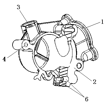 Installation base of high-pressure oil pump of engine