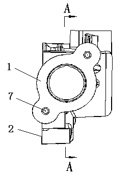 Installation base of high-pressure oil pump of engine