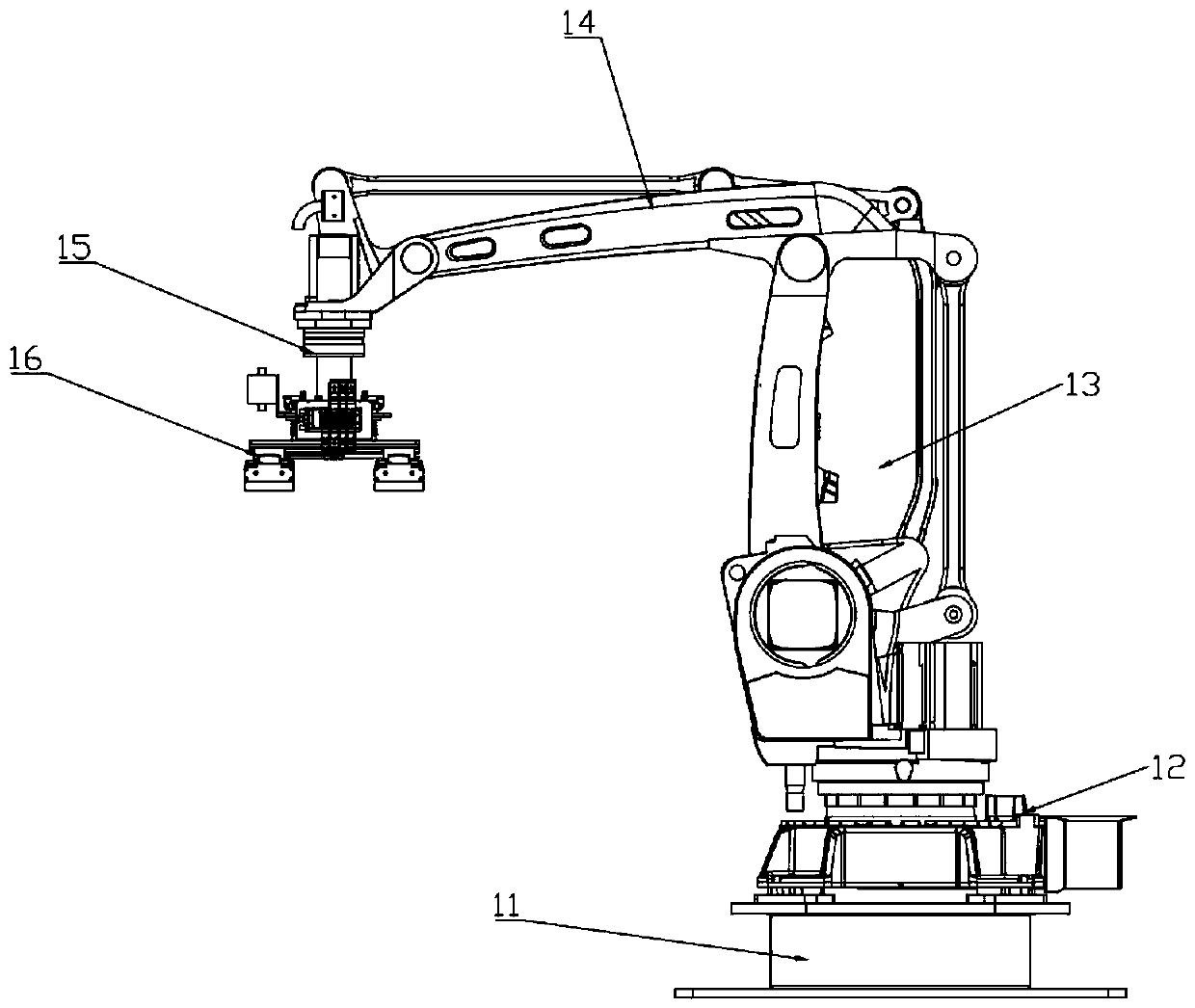 Feeding and discharging device and method capable of separating plates