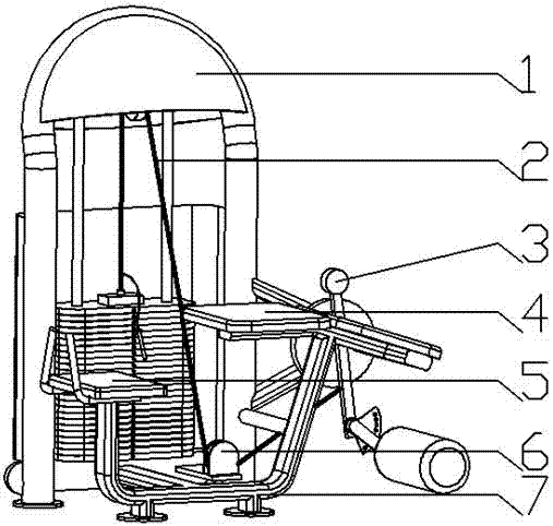 Horizontal type leg bending fitness apparatus and its using method