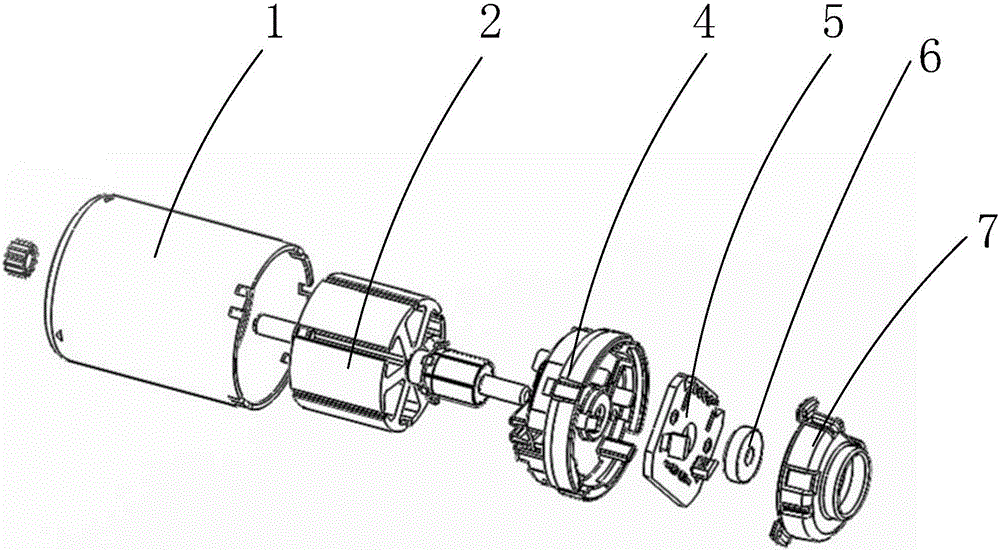 DC motor and electric tail gate driver