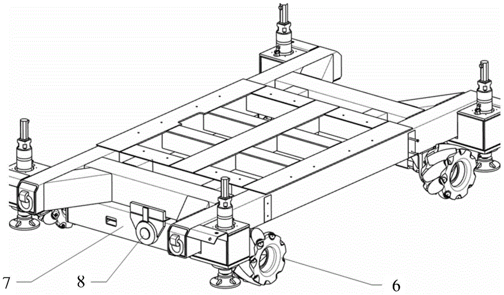 Omnidirectional intelligent mobile platform used as chassis of industrial robot