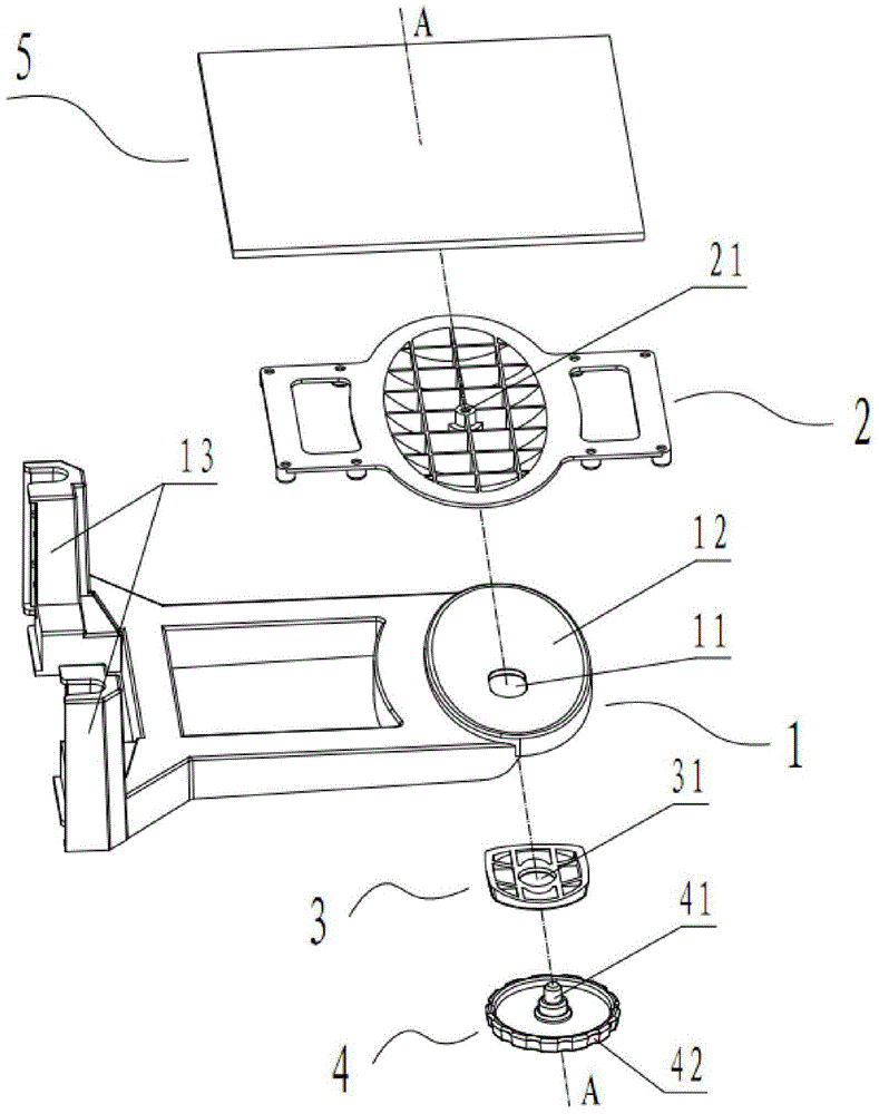 One-step working platform limit adjustment device