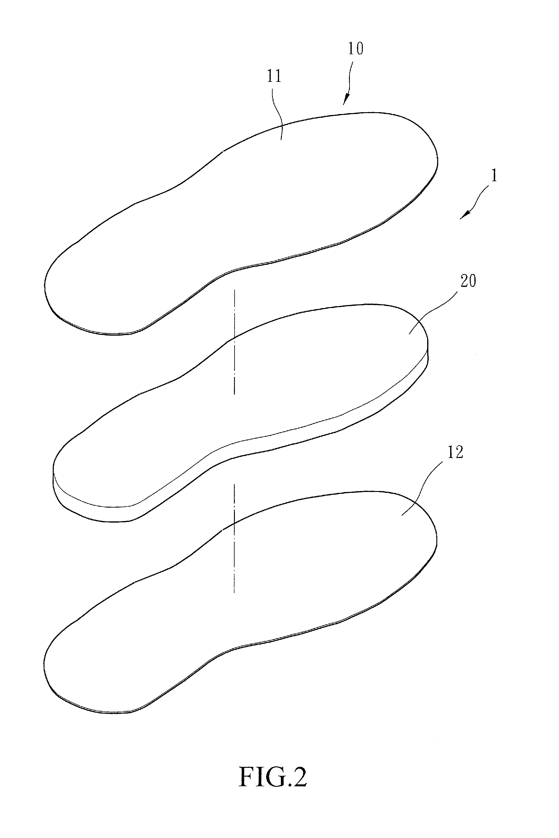 Structure of shoe sole