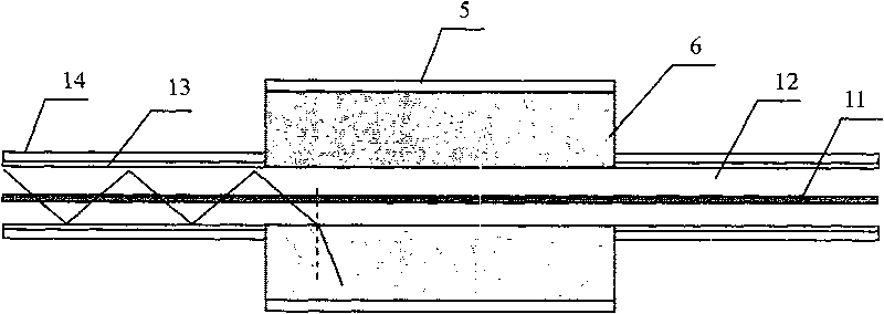 Method for stripping residual pump light in double-coated optical fiber