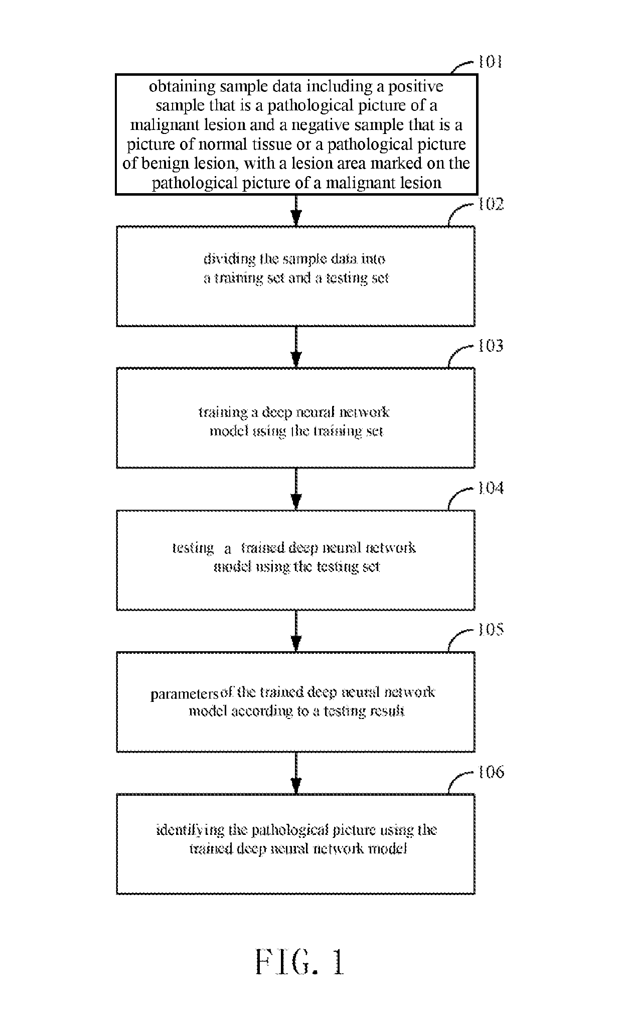 Method and device for identifying pathological picture