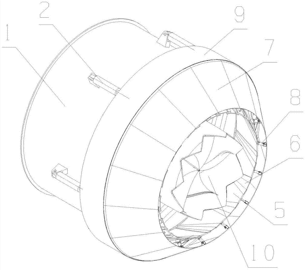 Novel axial-symmetry convergent nozzle