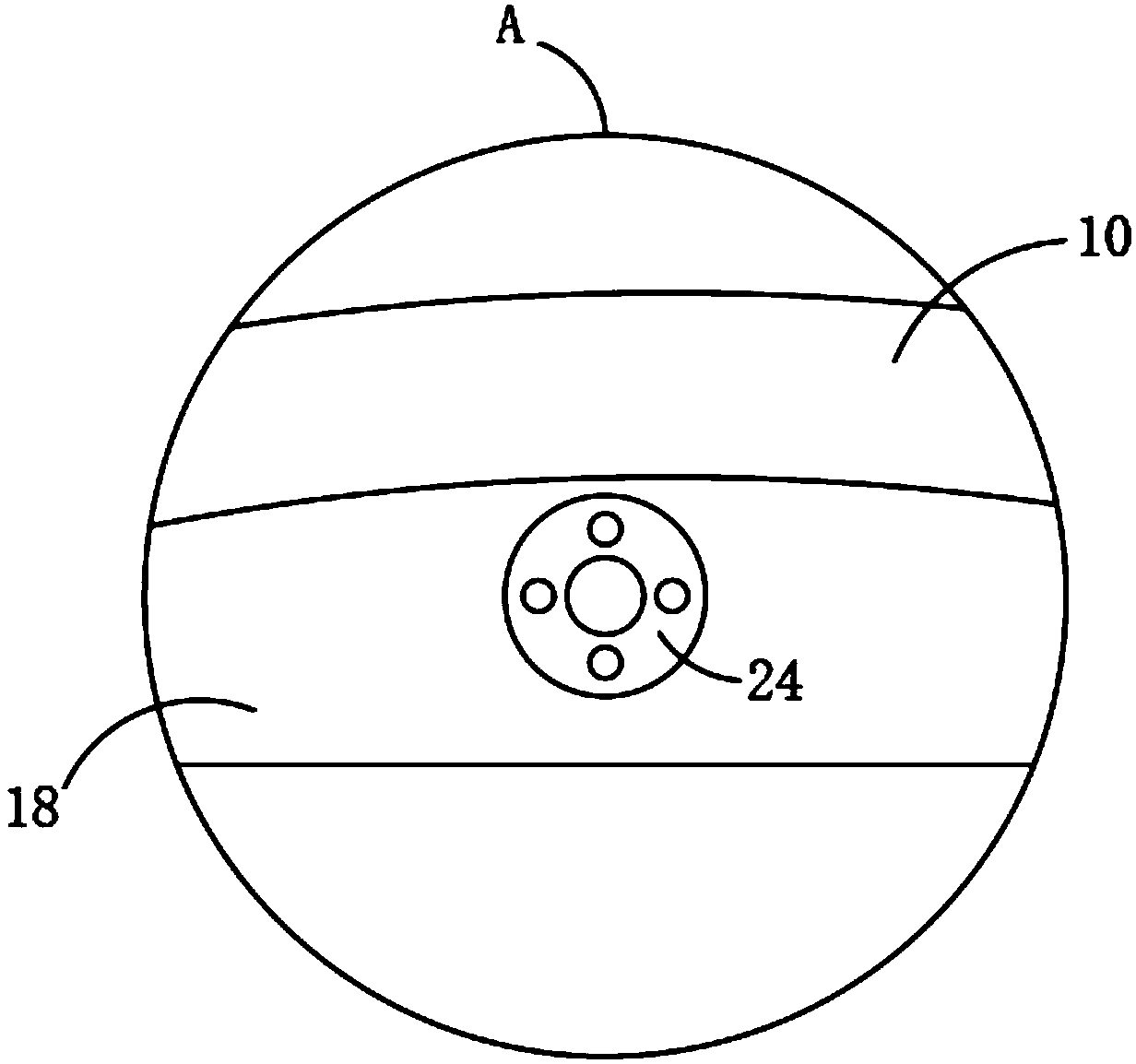 Agitation device for sweet potato powder processing