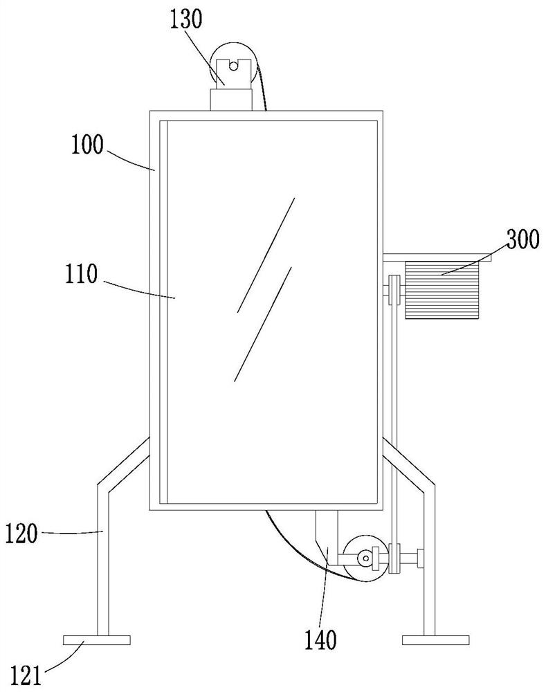 Continuous metal film printing device