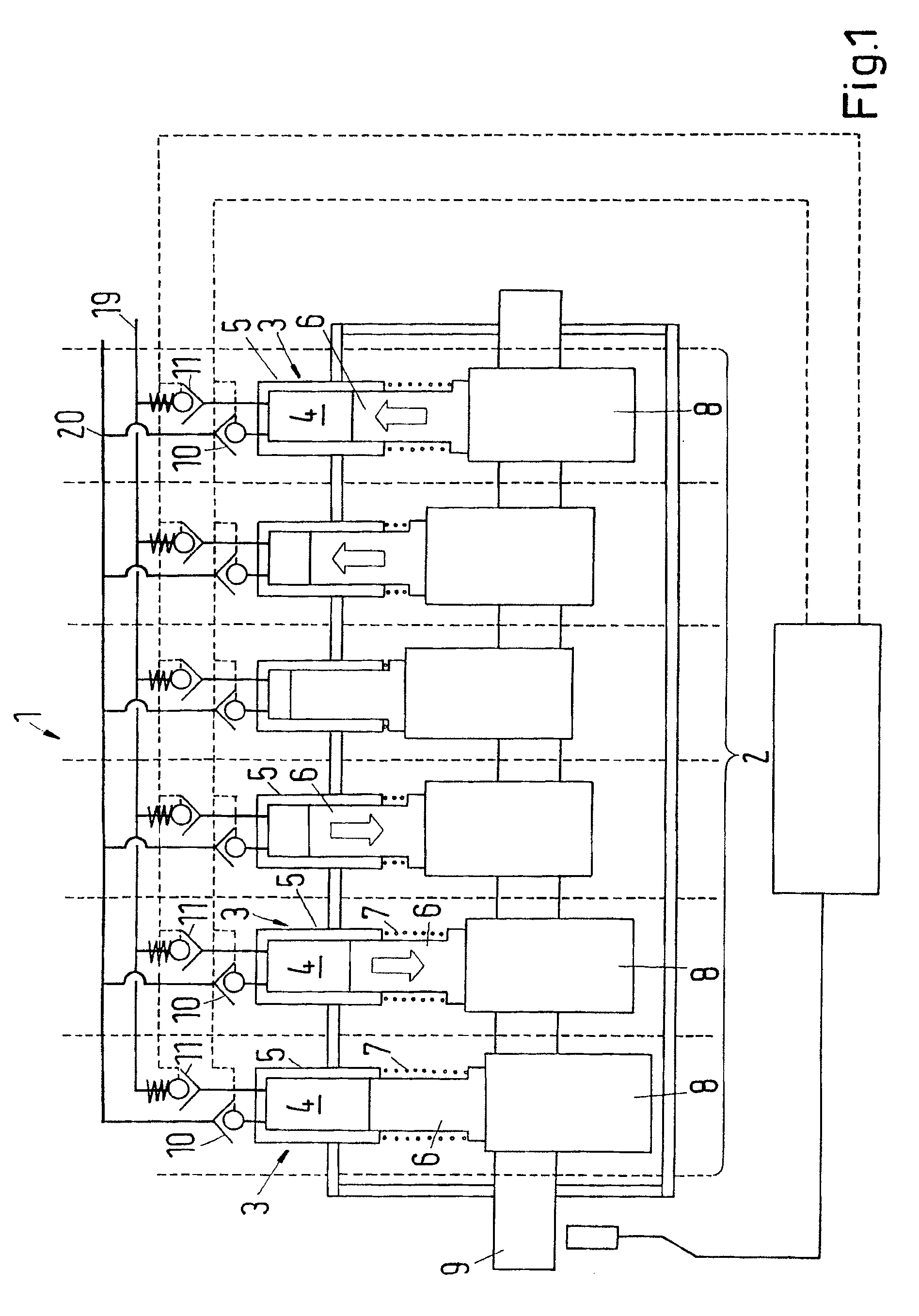 Method of controlling a cyclically commutated hydraulic pump