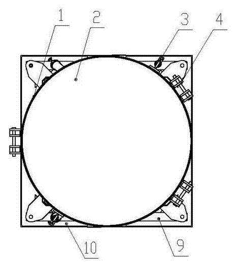 Front-tip vertical-type telescopic sand storage tank for oil field