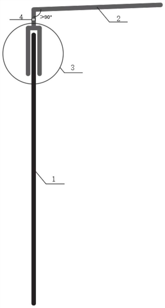 Plug-in type road ice and snow melting heat pipe and construction method thereof