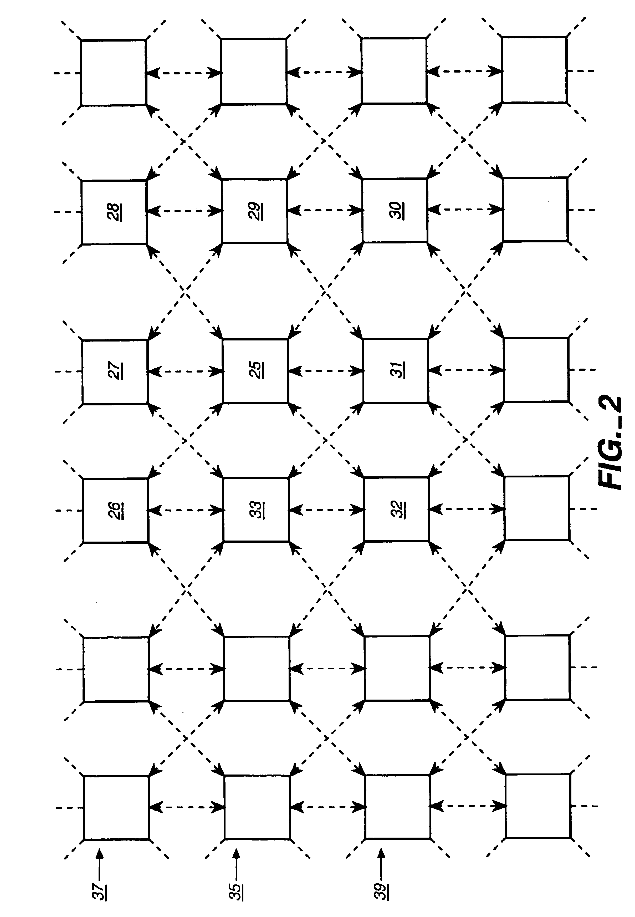 Techniques for reducing effects of coupling between storage elements of adjacent rows of memory cells