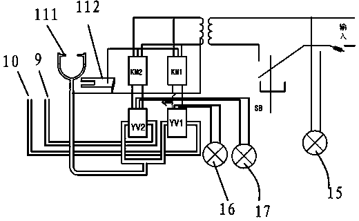 Self-controlled heating welding electric circuit device