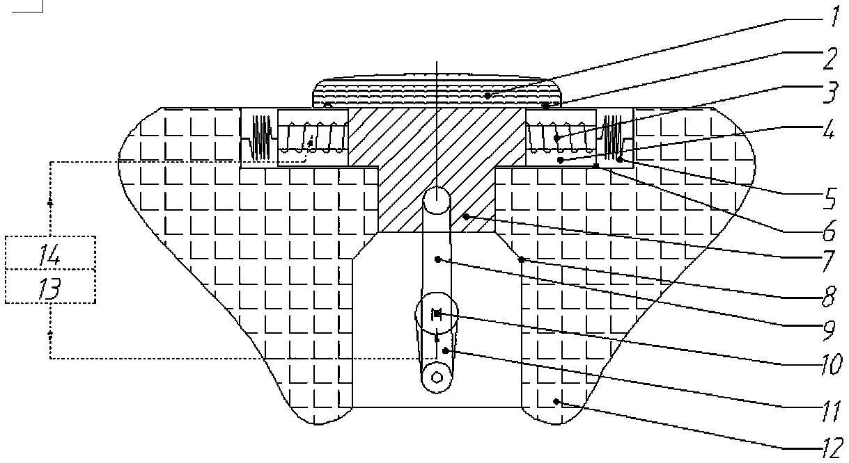 An intelligent lift-type road mandatory deceleration belt