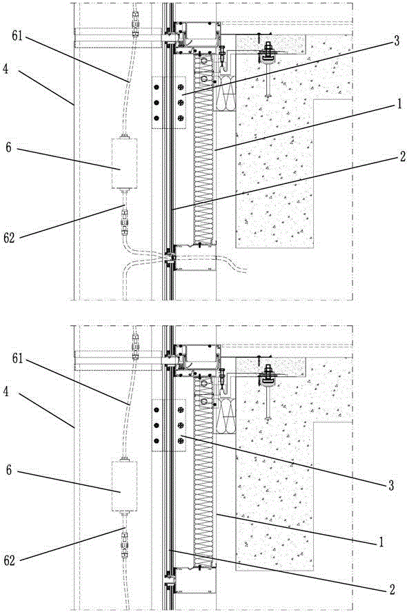 Building lighting outdoor overhauling maintenance structure and installation method thereof