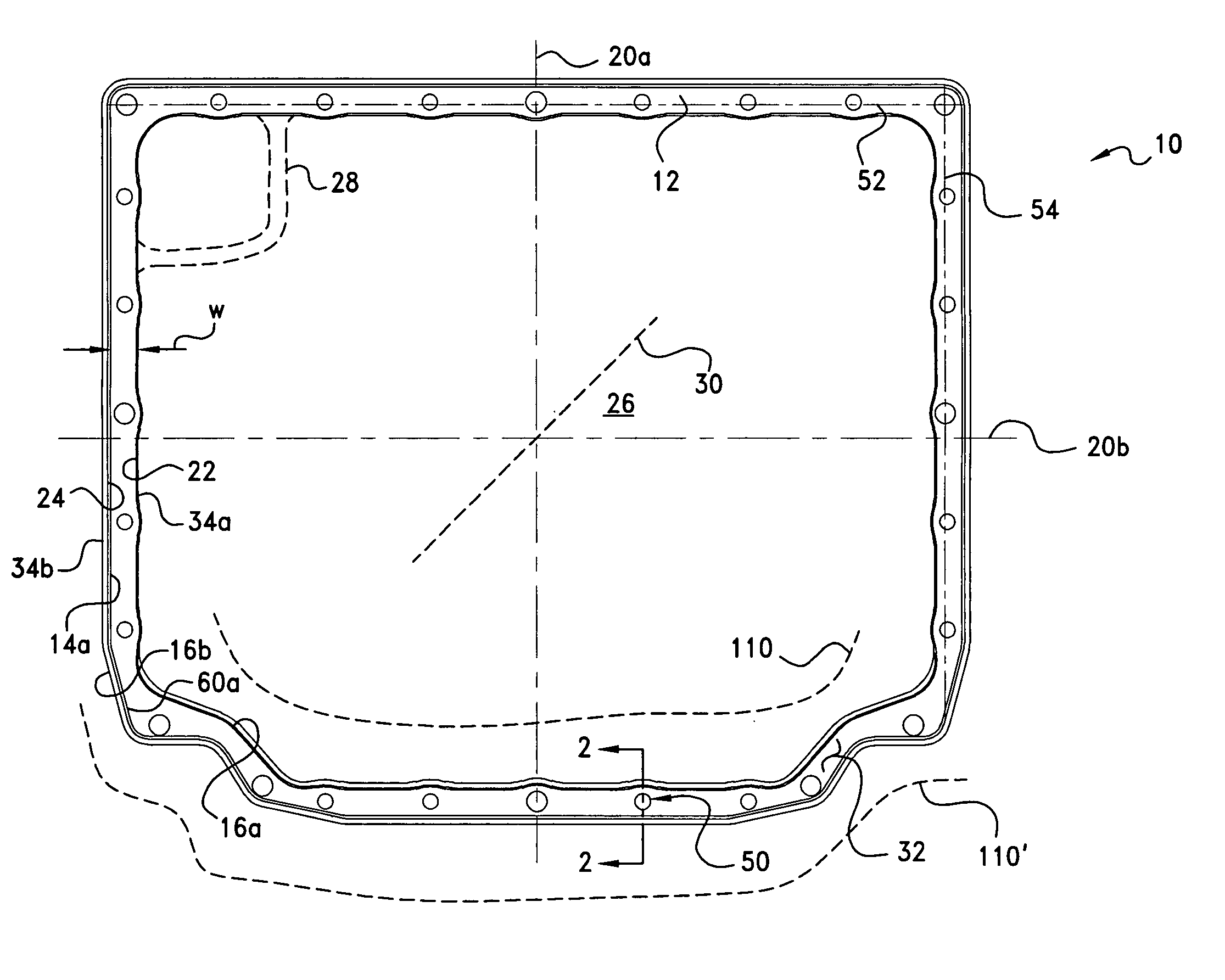 Wedging retainer gasket construction