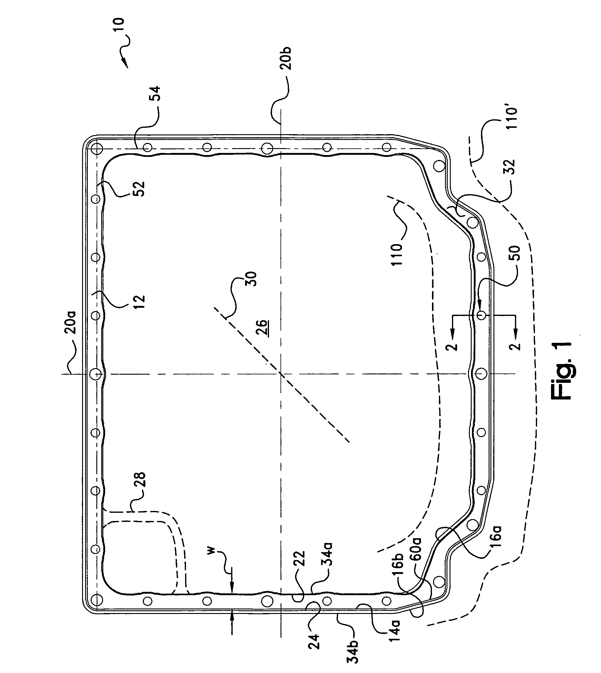 Wedging retainer gasket construction