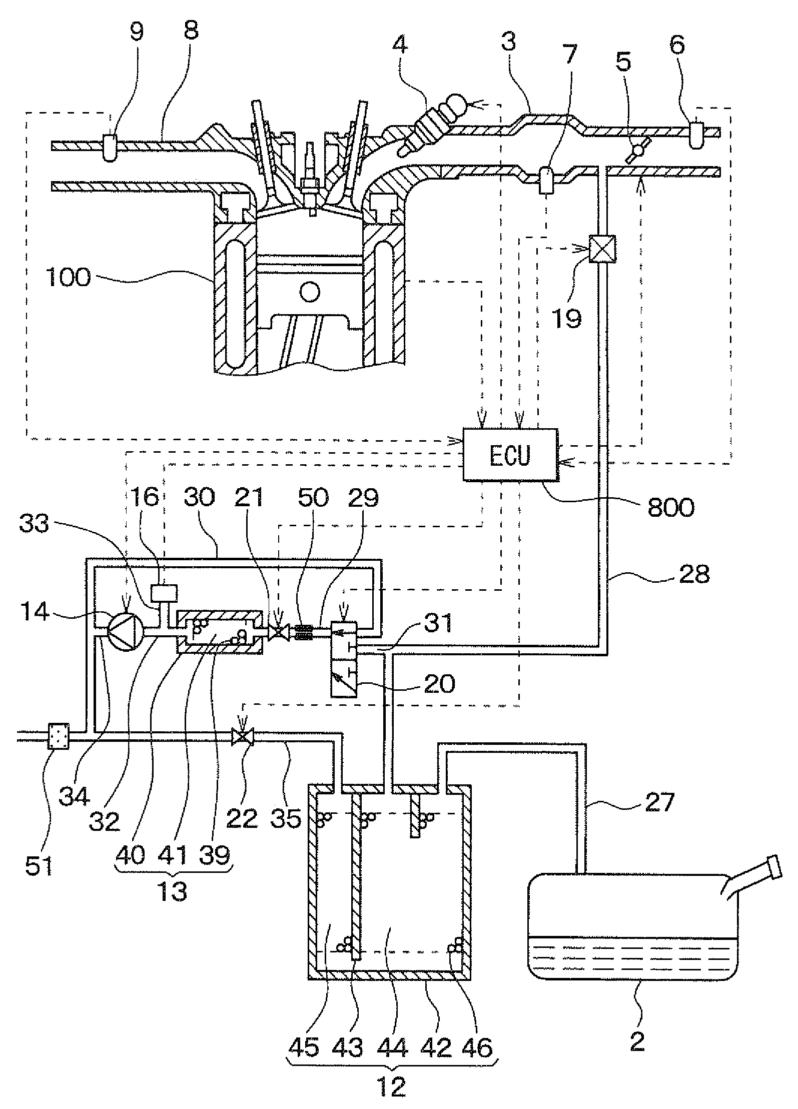 Fuel vapor treatment system