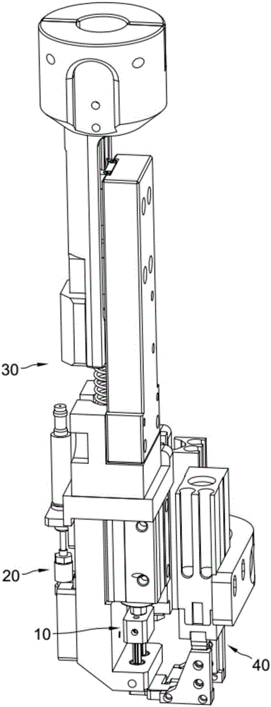 Clamping claw device for assembling O-shaped ring