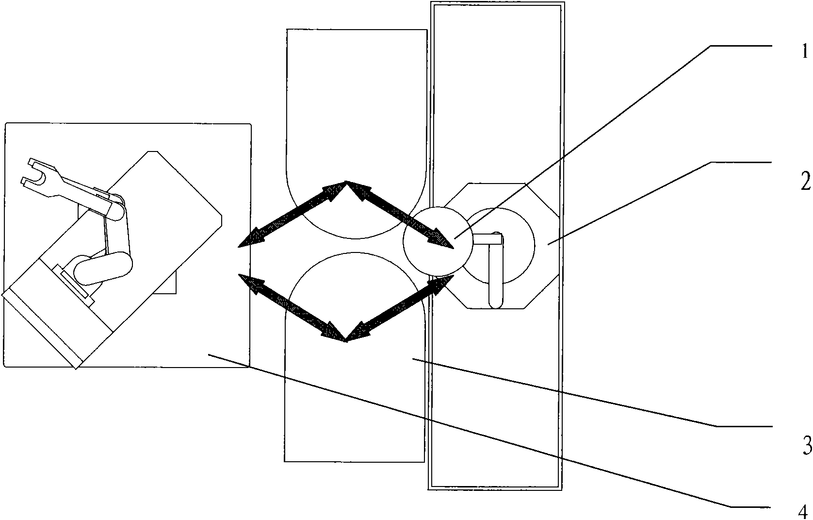 Process wall for glue spreading development equipment