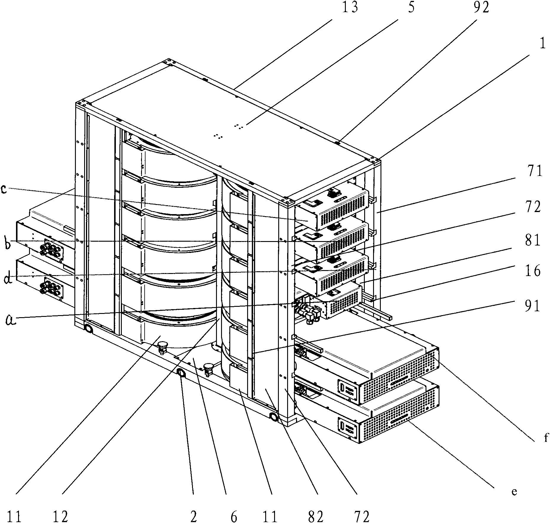 Process wall for glue spreading development equipment