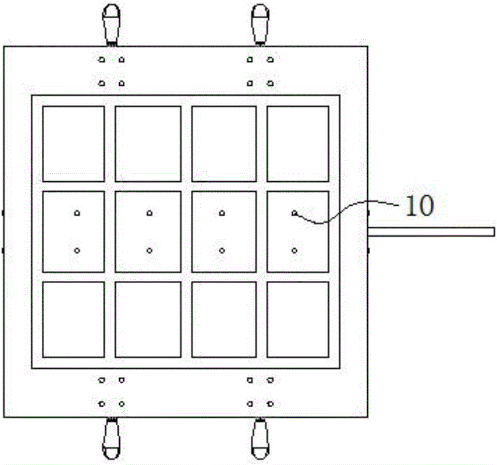 Adjustable reverse-deformation welding jig for titanium alloy