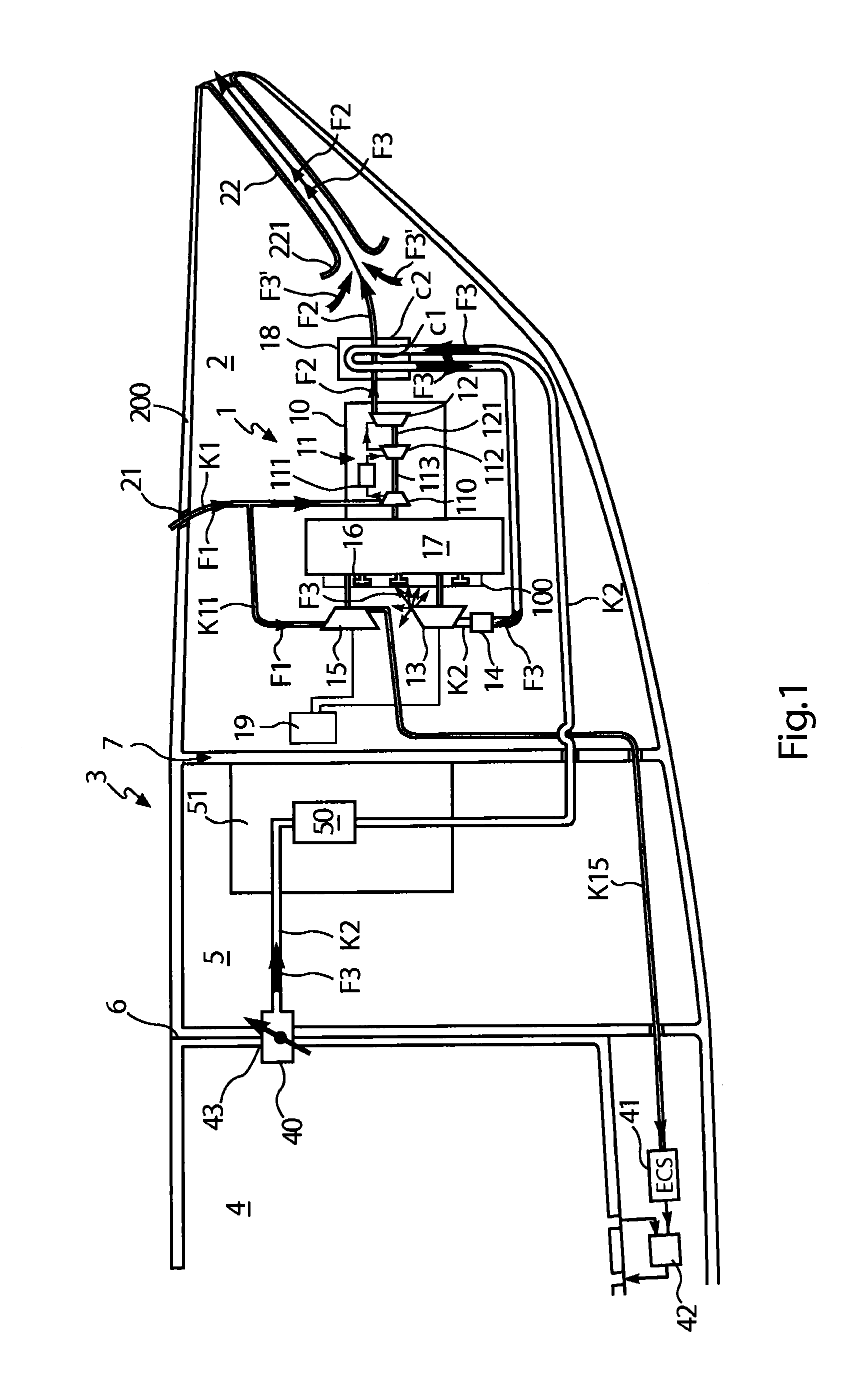 Method for optimizing the overall energy efficiency of an aircraft, and main power package for implementing same