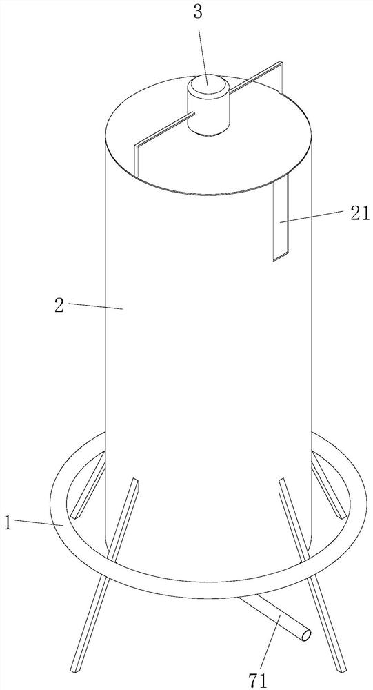 Paint raw material stirring and mixing device