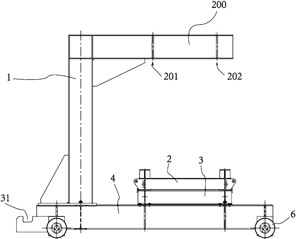 Rolling mill stand roller replacing device