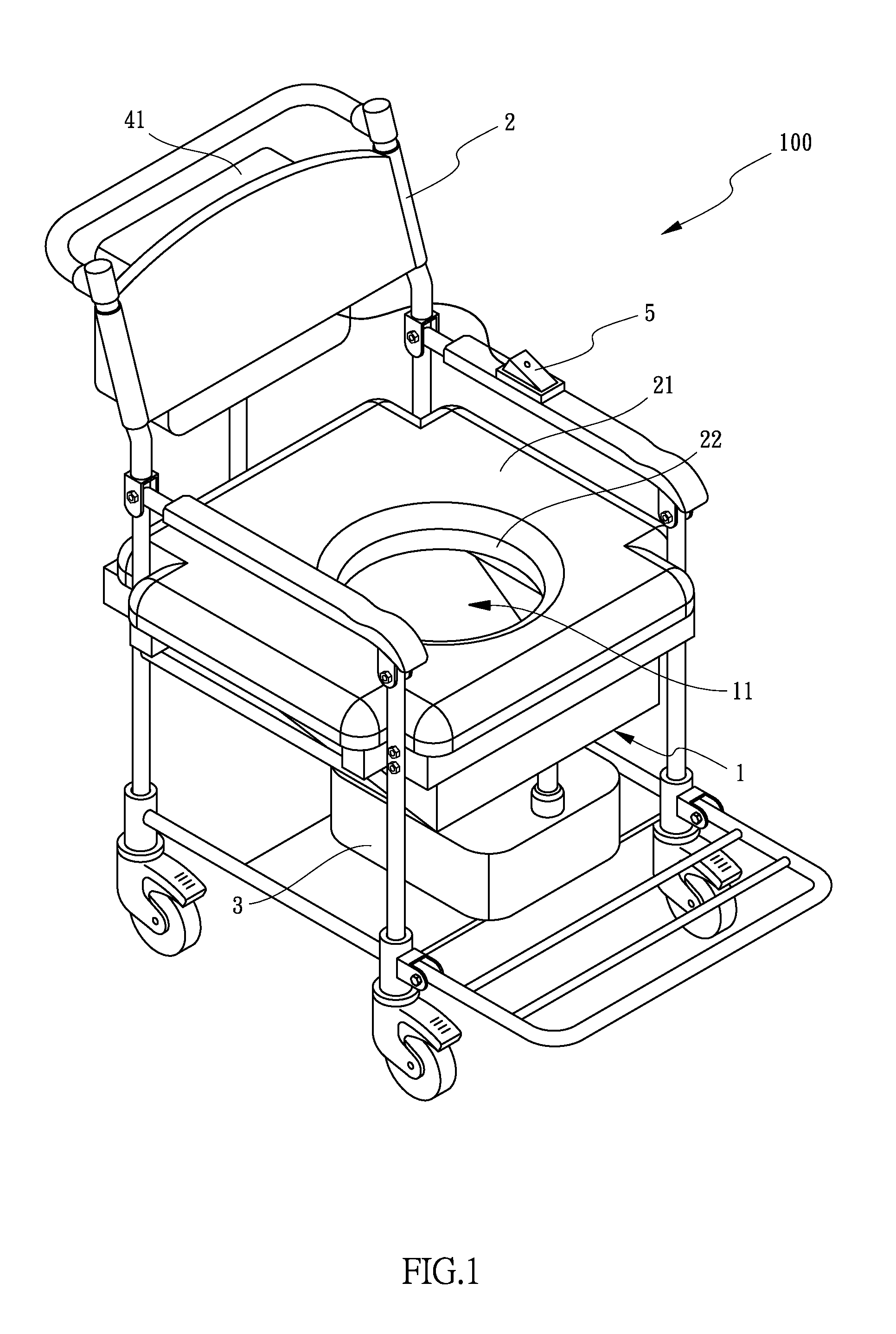 Chair with Urinal Device