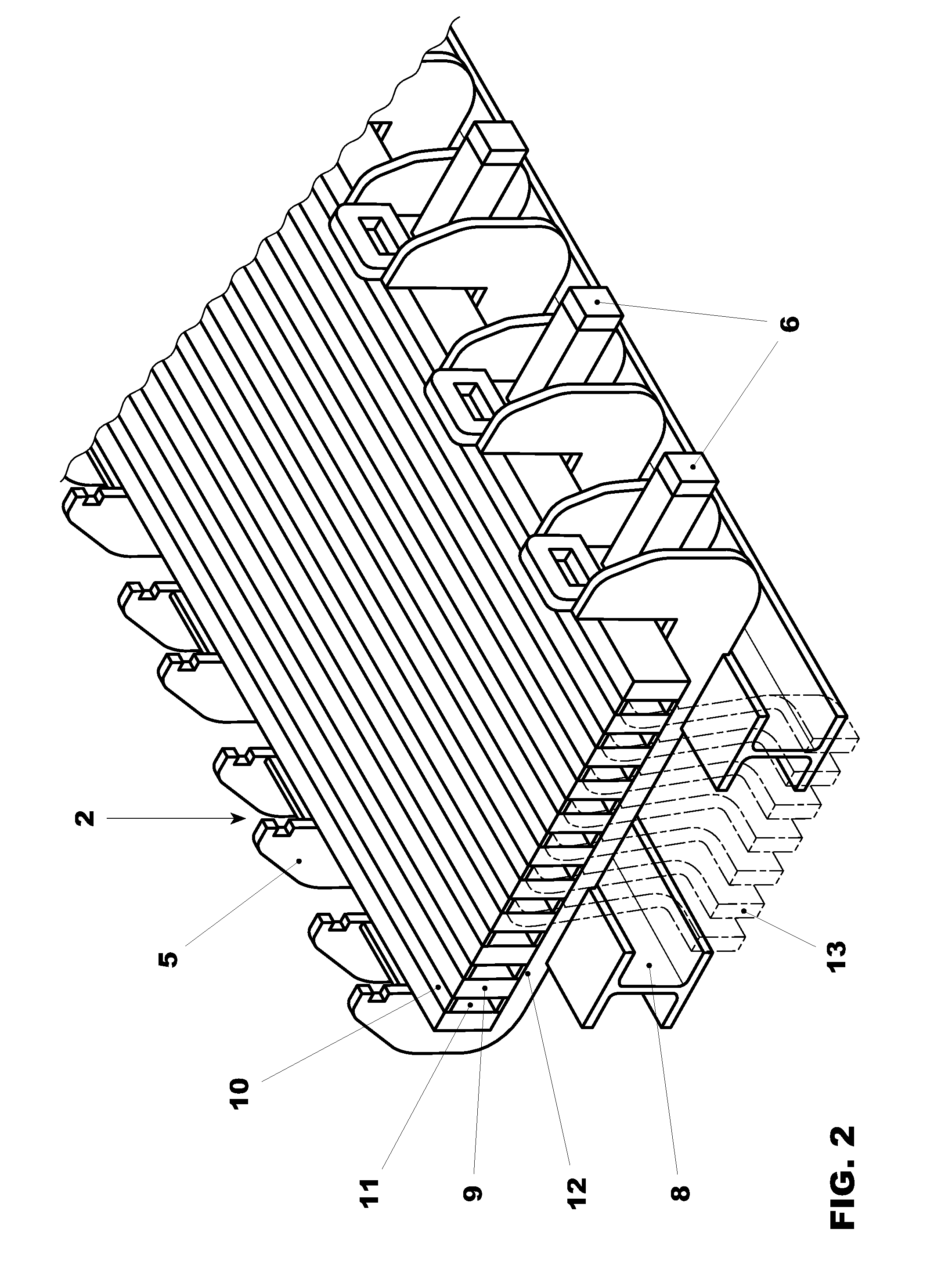 Pressing module for impregnated conductor bars of large electrical machines and pressing apparatus equipped therewith