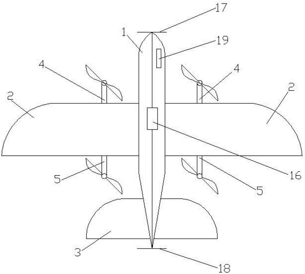 Fixed wing aircraft provided with multiple rotor wings and capable of realizing vertical take-off and landing