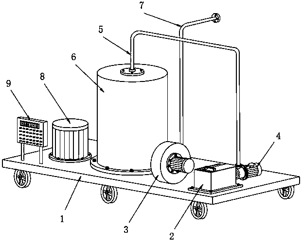 Fumigation solution atomization device based on fumigation food processing and atomizing method