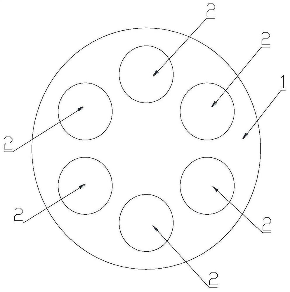 A nested multifunctional shock-isolation rubber bearing