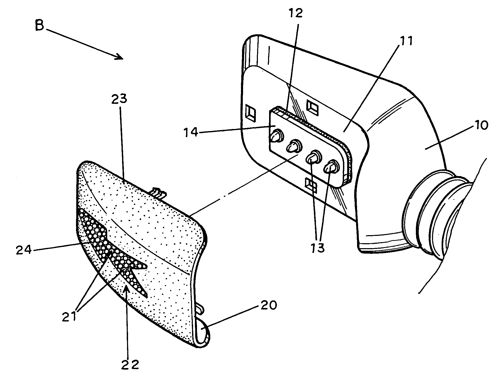 Signal light and rear-view mirror arrangement