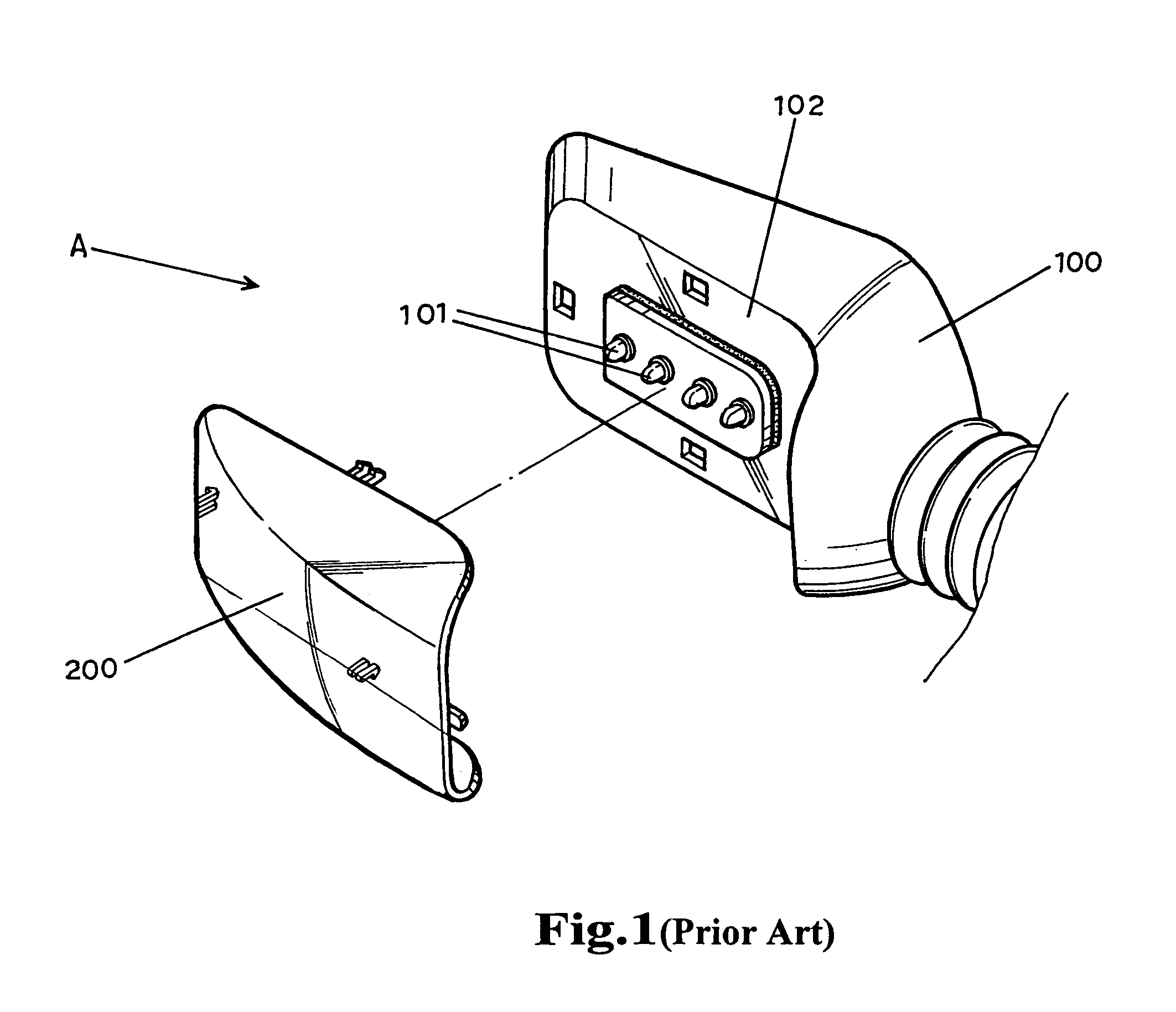 Signal light and rear-view mirror arrangement