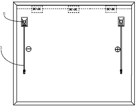 Intelligent photovoltaic module internally provided with chip