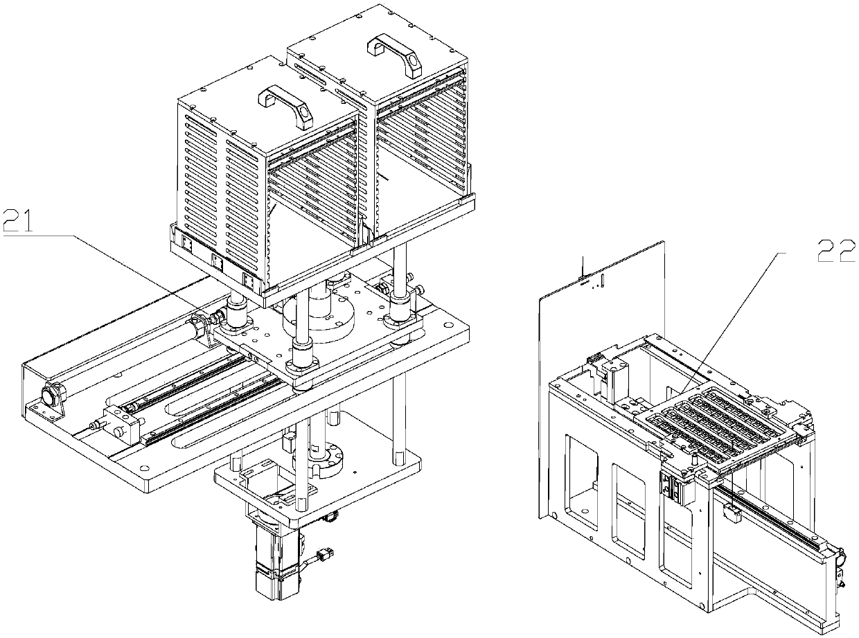 Automatic feeding device and method of cylindrical lithium battery assembled by wearable intelligent device