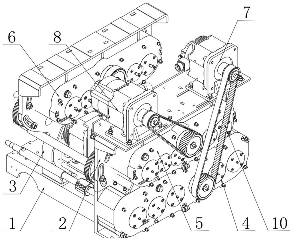 Electronic drafting driving mechanism of spinning frame