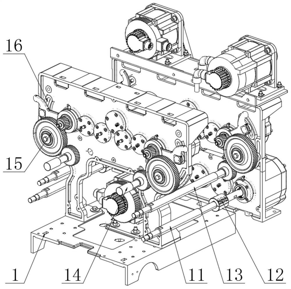 Electronic drafting driving mechanism of spinning frame