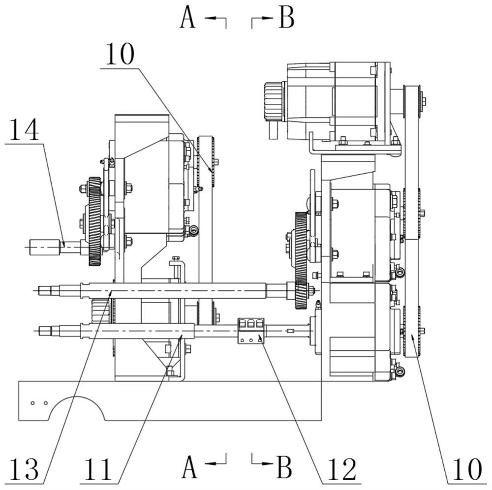 Electronic drafting driving mechanism of spinning frame