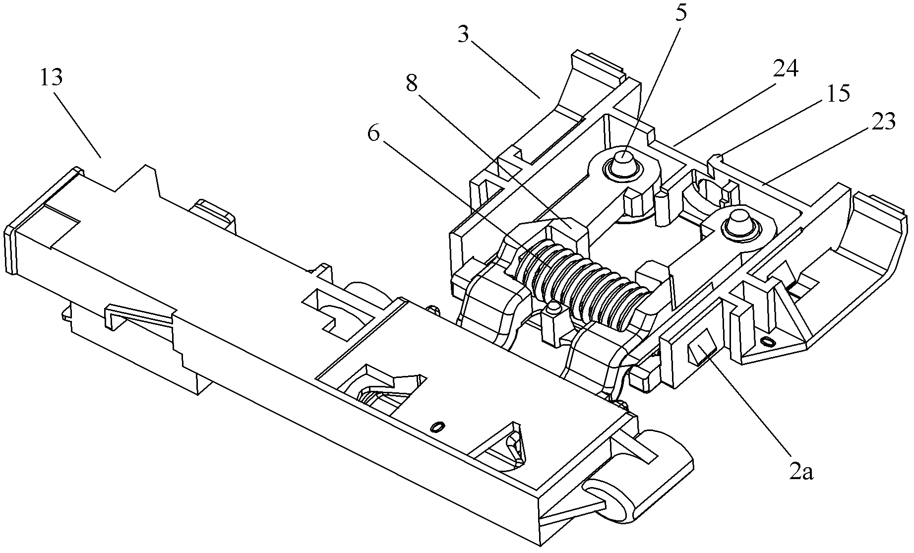 Door lock device and dish-washing machine with same