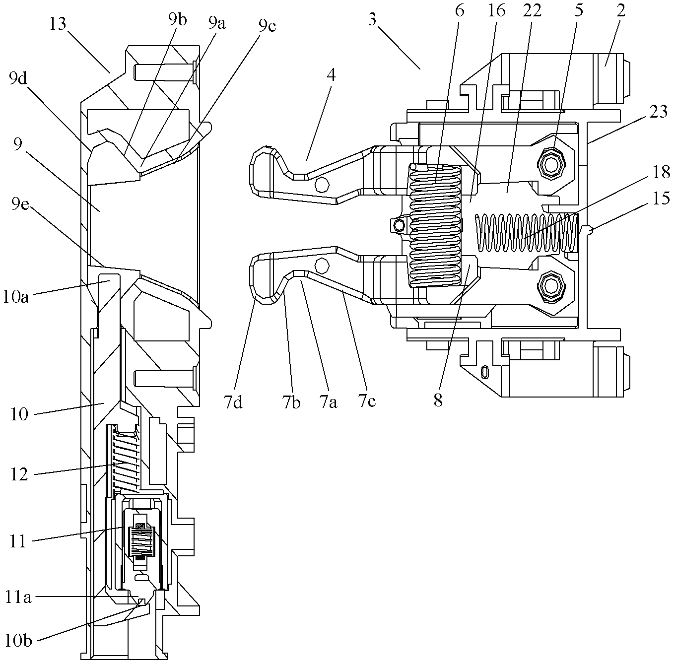 Door lock device and dish-washing machine with same