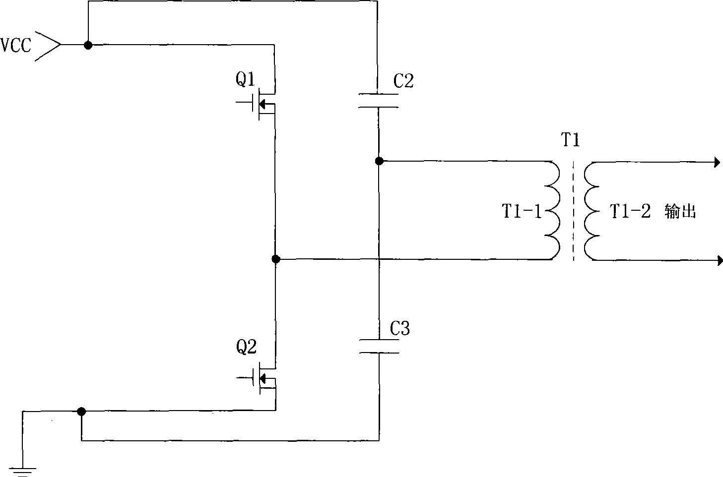 High-frequency constant current source converter of neon