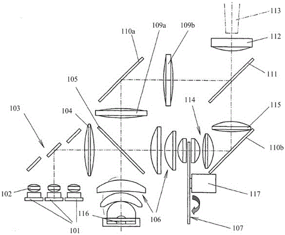 Light source device, method for generating light source, and laser projector including light source device